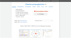 Desktop Screenshot of chemie-lernprogramme.de