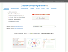 Tablet Screenshot of chemie-lernprogramme.de